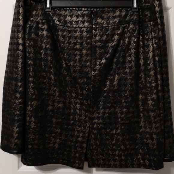 Tribal Bronze and Black Checkered Jacket and Skirt - Picture 5 of 9